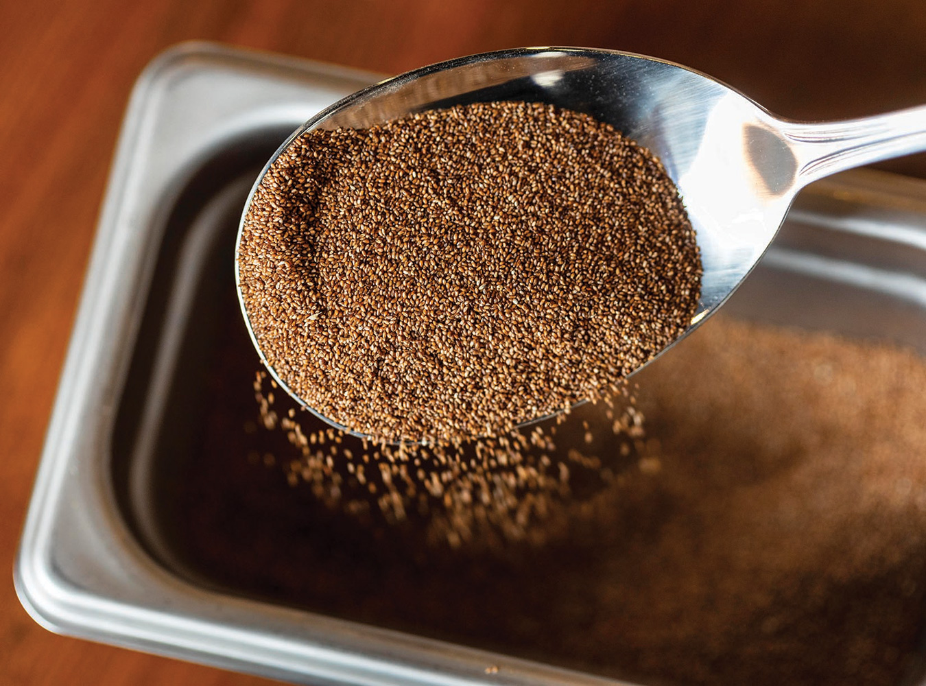 Ancient grain teff, also known as lovegrass, is naturally gluten free and full of micronutrients.